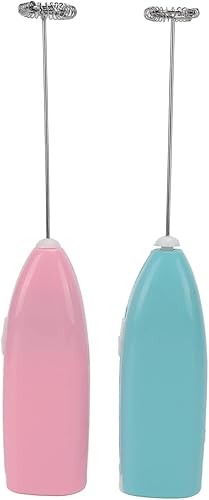 Miniatura 2 de Mini mezclador de mano, 2 piezas, motor de alta frecuencia, control de una mano, material de acero inoxidable, agitador eléctrico para el hogar