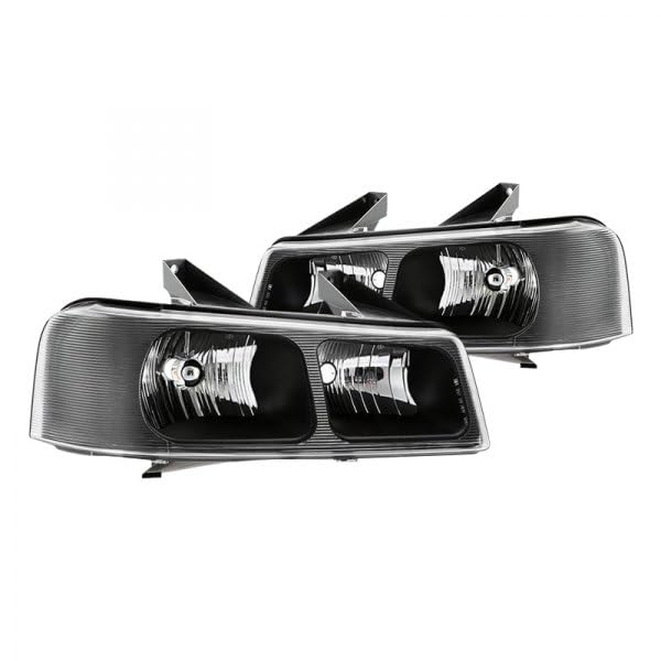 Part SynergyReplacement for Express 1500 2500 3500 03-19 Savana 1500 2500 3500 03-19 OEM Style Headlights Black