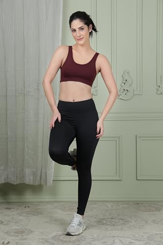 Image of Celary Women's Super Cotton Blend Sports Bra||Non Padded|| Wirefree Everyday use||Low Impact-Full Coverage Bra|| 2 Piece Combo Sports Bra
