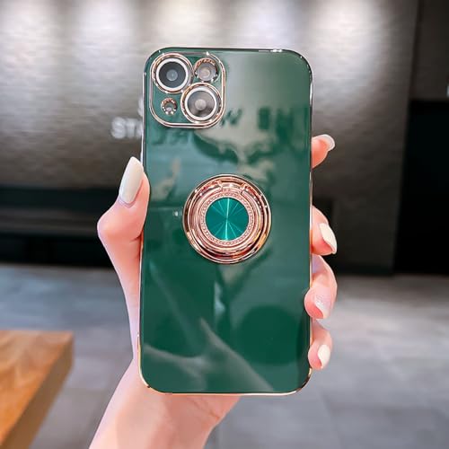 Coque iPhone 12 Mini avec anneau de placage luxe et protection en TPU souple épuré