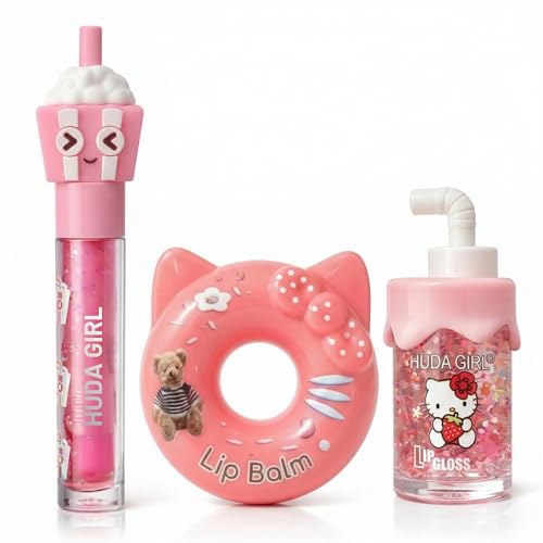 Image of Lip Gloss Combo for Girls, Lip Oil | Juicy LipGloss, Moisturizing Lip Balm, Perfect Glossy Finish, Everyday Glam, Gifting