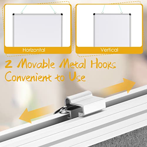 Geosar 4 Packs Magnetic Dry Erase White Boards For Walls 18 X 24 Inch Small Hanging Whiteboard Wall Mount Sliver Aluminium Frame Message Presentation Notes Board For Office Home Class Student Teacher #TOP3