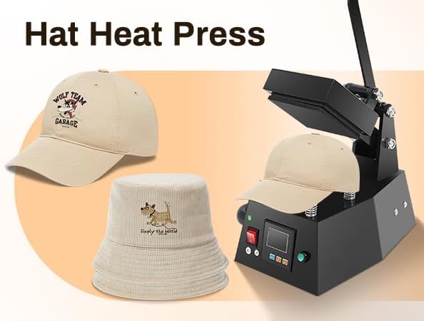 Prensa de Calor Digital 110V, 4.7x4.7 Pulgadas, QUSKLISU miniatura 5