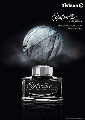 Pelikan Edelstein Bottled Ink For Fountain Pens, Moonstone (Silver-Grey), 50Ml, 1 Each (300827) #TOP2