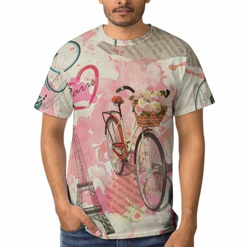 T-shirt de cyclisme homme à col rond et manches courtes pour le vélo au quotidien