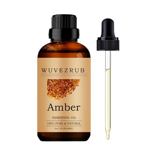 Amber Essential Oils 30ML Pure and Natural Essential Oil for Aromatherapy Diffuser - Amber /1 Fl Oz