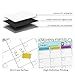 Magnetic Calendar for Refrigerator 17x12 Inch Monthly Planner Dry Erase Calendar for Fridge Magnetic Whiteboard Calendar with Marker, Eraser ＆ 4 Adhesive Stickers, Dry Erase Calendar for Fridge