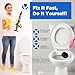 Toilet Plunger Unclogging Tool - High-Pressure Air Snake Blaster & Drain Unclogger Pipe Dredger for Bathroom Sink Floor - Heavy Duty Multi-Drain Clog Remover Pneumatic Pump Gun for Plumbing Issues