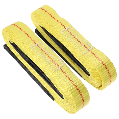 Sangles de levage plates polyester Cabilock 3m pour levage de charges lourdes auto lot de 2