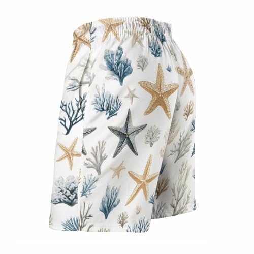 Beach Swim Trunks for Men, Casual Soft Mesh Lining Board Shorts with Pocket, Summer Quick Dry Beach Shorts4