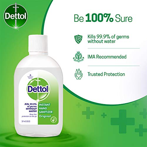 Image of Dettol Original Germ Protection Alcohol based Hand Sanitizer, 60ml