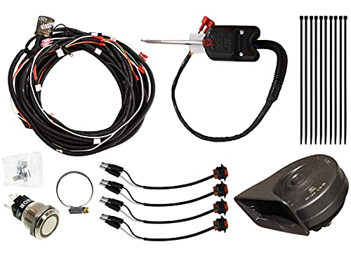SuperATV Turn Signal Kit for Polaris RZR XP 1000 / XP 4 1000 (2014+) - (with Steering Column and Dash Horn) - Plug and Play for Easy Installation!