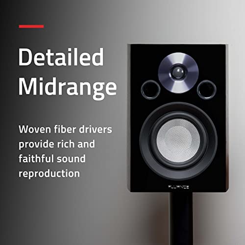 Image of Fluance Reference High Performance Surround Sound Home Theater 5.0 Channel Speaker System Including 3-Way Floorstanding Towers, Center Channel, and Rear Surround Speakers - Black Ash (XL8HTB)