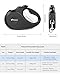 Peteast Retractable Small Dog Leash, 360 Tangle-Free, Lightweight But Strong, One-Handed Brake/Pause/Lock, Extra Small, Black