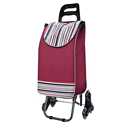 LDBDASA Klettergebäude Shopping 6 Runde Kleinwagen Klappwagen Supermarkt Trolley Pull Trolley Kleiner Anhänger Home/a