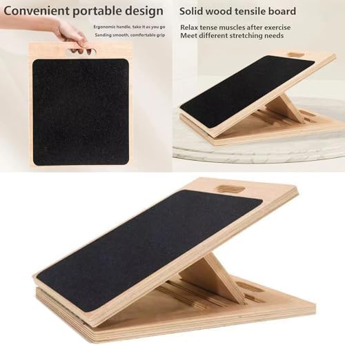 Tabla Ajustable de Estiramiento para Piernas de Madera miniatura 2