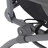 Greemotion Gartenliege Teramo in Grau-Sonnenliege klappbar-Klappliege mit Polster am Kopfteil-Liegestuhl - 10