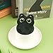 Tinoaly Cat Plush Keychain, 3.74x2.95in Black Cat Adorable Animal Plush Pendant Kawaii Keyring Charm Accessories Cute Kitty Lover Gifts for Handbags Backpacks Wallets