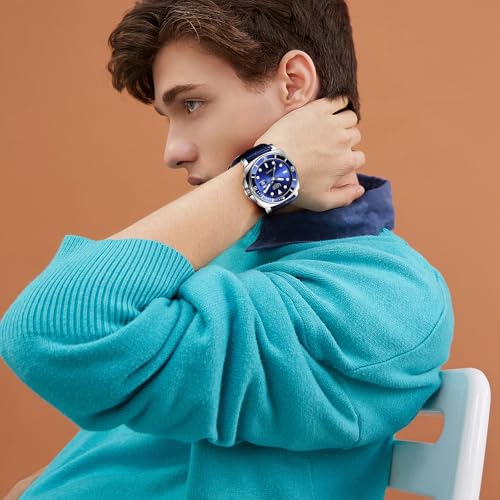 Image of LIGE Mens Roulette Wheel Watches Casino Themed Quartz Analog Watch 3ATM Waterproof Glowing Man Wrist Watches