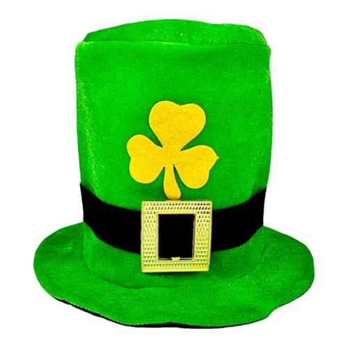 Sombrero de duende | Sombrero de duende para disfraz de cosplay para hombre, accesorio de disfraz del día de San Patricio, sombrero de copa para San Patricio, Navidad