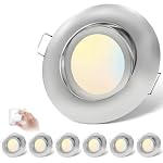 cloksh – cloksh LED Einbaustrahler 230V Dimmbar LED Spots 6W IP44 Bad