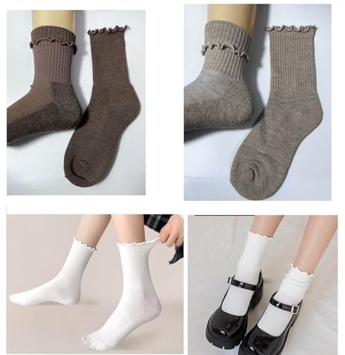 Image of YYaaloa Womens Above Ankle Crew Socks Casual Cotton Socks Cute Fun Novelty Girl Thin Dress Socks