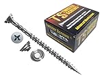 Twister Screws Premium Double-Threaded Wood Screws | 5mm x 100mm | Box of 100 | Self Drilling, Self Countersinking, Zinc-Plated, Ultra Sharp Quick Grab Point