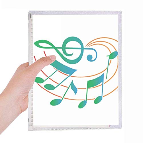 Carnet de notes en spirale rechargeable fini le gaspillage de papier avec ce cahier musique