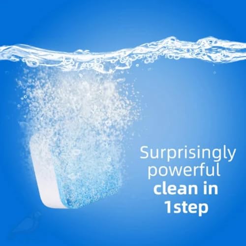 Image of Zerfa Pack of 50 Washing Machine Deep Cleaner Tablets, Descaling Powder Tablets for All Company's Front & Top Load Machine, for Automatic Cleaning of Tub & Drum Stain Remover (15g Each | 750g Total)