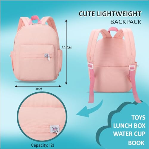 Image of Tinytot 15 inch Cute Backpack for Kids Girls Boys Toddler Backpack Preschool Nursery Play School Travel Bag for 5 to 8 Year Child - Mini Size