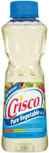 Crisco Aceite vegetal puro, 16 onzas (paquete de 6)