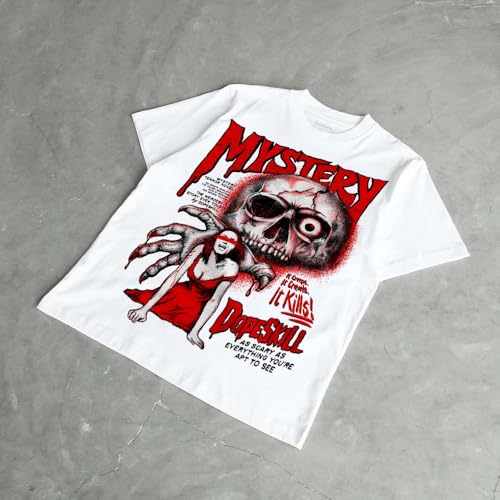 Image of DopeSkill Halloween Graphic Tee Streetwear Hip Hop Hypebeast Unisex T-Shirt Sneaker Colour Matching Shirts Spooky Graphic