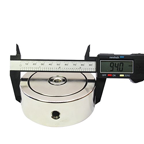 Brute Magnetics 1700 Lb Magnet Fishing Kit | Includes Double Sided Rare Earth Neodymium Magnet, Waterproof Carry Case, 65Ft Rope With Heavy Duty Carabiner, Gloves, And Threadlocker #TOP2