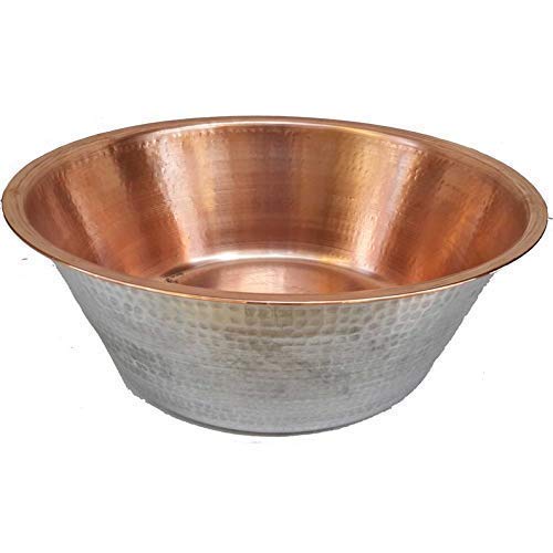 Dual Layers Copper Nickel Pedicure Bowl