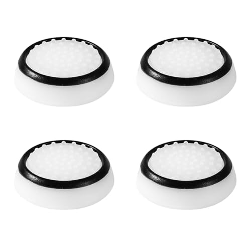 Image of 4pcs Thumb Grips, Full Protection Anti-Slip Anti-Scratch Anti-Fingerprint Protective Cover Thumb Joystick Cap Compatible with Xbox Series X /S Xbox One Switch Pro Controller(White)