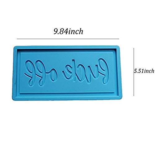 Silicone Resin Letter Wall-Mounted\"Fuck Off\" Mold Silicone Sign Resin Mold DIY Craft Door Plate Sign Rubber Mold