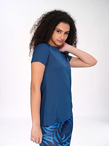 Image of TECHNOSPORT Women's 100% Polyester Regular Fit T-Shirt