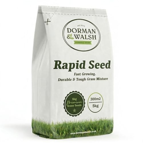 Dorman & Walsh Rapid Seed 5kg Quick Growing Grass Seed 7-14 day results