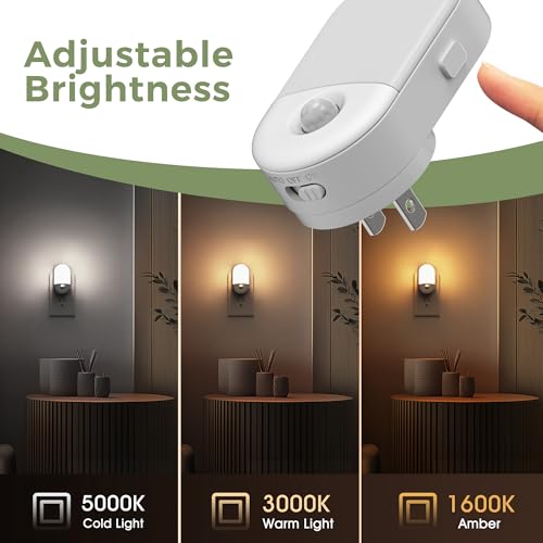 Image of L LOHAS LED Motion Sensor Night Light, Motion Sensor Light Indoor, 3CCT