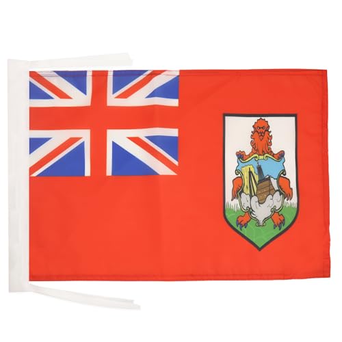 AZ FLAG Bandera de Bermudas 45x30cm - BANDERINA BERMUDEÑA 30 x 45 cm cordeles