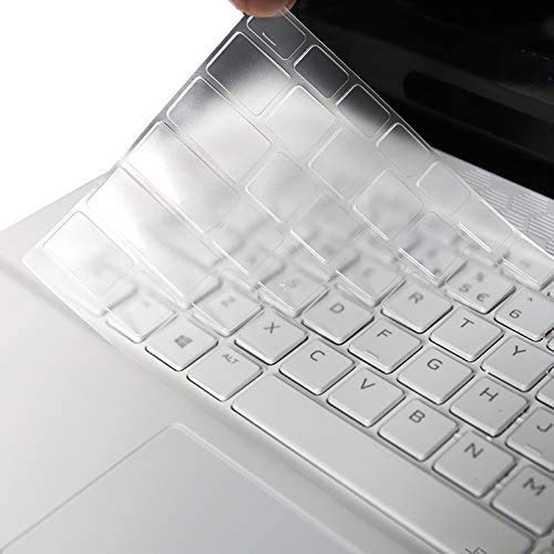 Keyboard Cover Compatible with 17.3" Dell Alienware M17 R2, Dell Alienware M17 R3 2020 & M17 R4 2021, Alienware Area-51m R2, Dell G7 17 7700 Gaming Laptop Keyboard Protective Skin - Clear