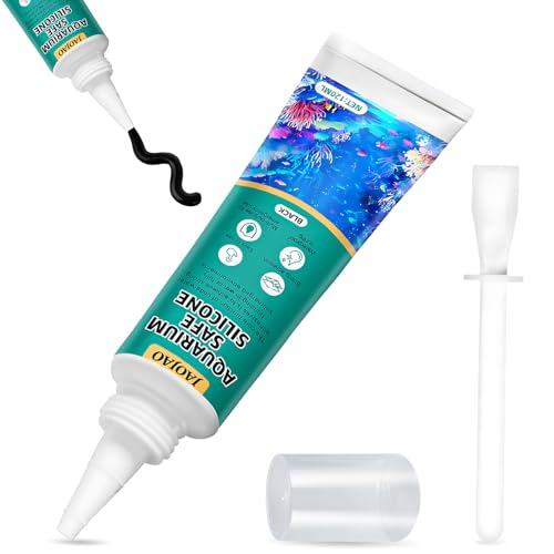 JAOJAO Black Aquarium Silicone 120ml Waterproof Sealer