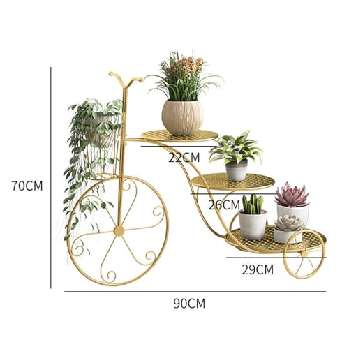 Tricycle en fer support de jardinière en métal jardin