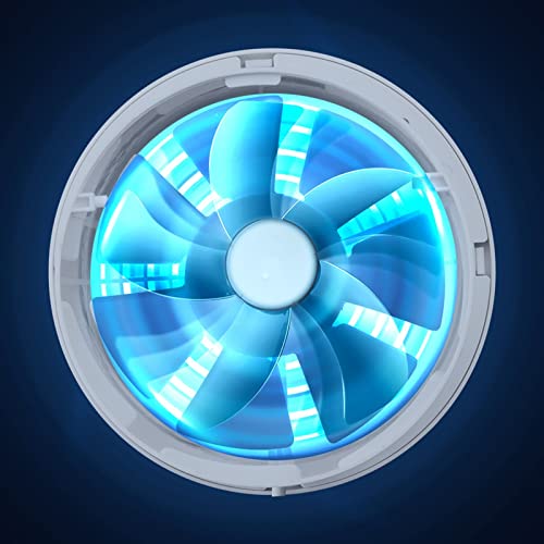 Ventilador de ventilación para pared y ventana, ventilador de 4 pulgadas cuadrado con válvula de retención, extractor potente y de bajo ruido para baño, cocina y hogar miniatura 4