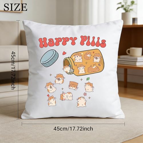 Taie d'oreiller hamster housse coussin imprimé animal mignon - 4