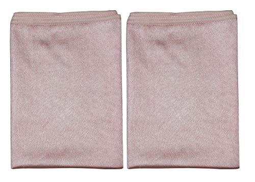 HIDMD Extra Large Microfiber Glass Polishing Cloths Microfiber Glass Cleaning Cloth Streak Free Lint Free Bar Towel 40 X 60cm 2 Pack (Pinkx2, 40CM X 60CM)