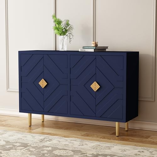 HOLTICO Kommode Sideboard mit 4 Türen, Küchenschrank,...