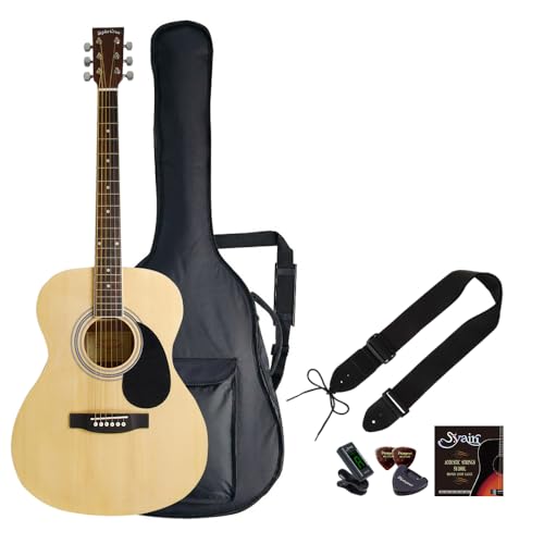 Sepia Crue アコースティックギター　Ｗ－100-N ハードケースセット Sepia Crue W60 4才から弾ける！キッズギター初心者セット 子供向け