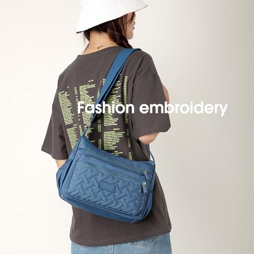 Apparent Crossbody Bag, Large Capacity Waterproof Nylon Shoulder Messenger Bag, Multi Pocket Crossbody Bag for Women2