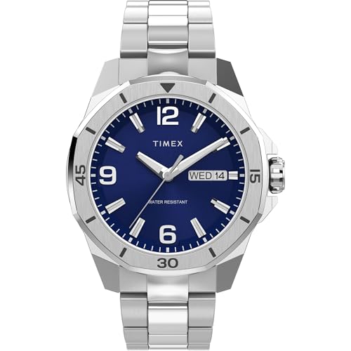 Image of TIMEX Essex Round 46mm Black Dial Analog Men Watch - TW2W79500UJ